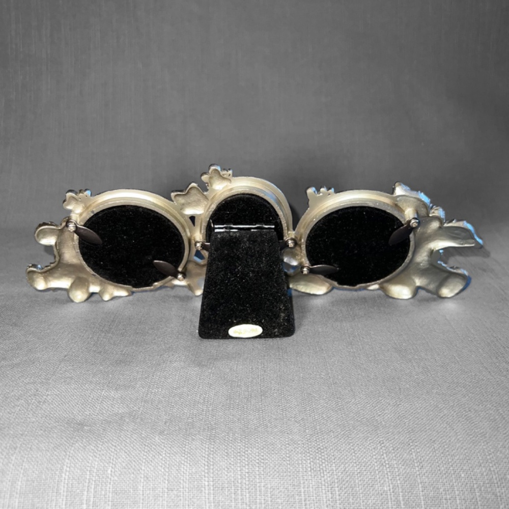 "Animals" 3 Photo Pewter Photo Frame - Picture 4 of 4